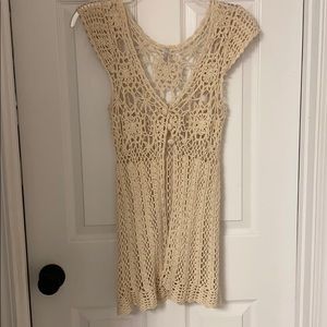 Vintage cream cardigan/blouse